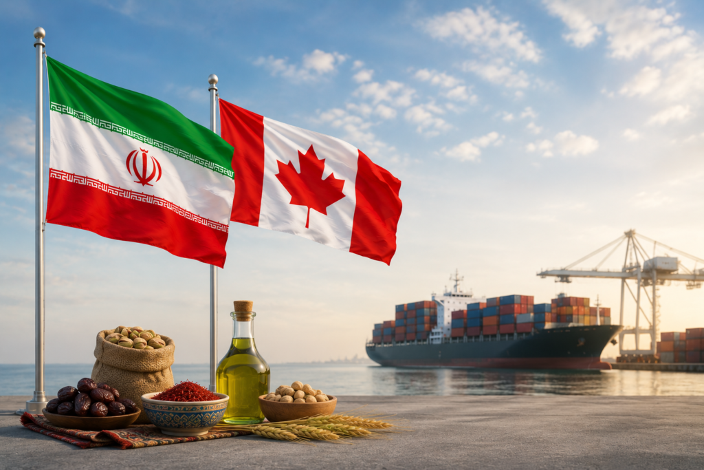 مشارکت در صادرات مواد غذایی به کانادا